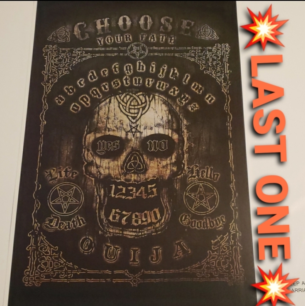Too Fast Choose Fate Ouija Board Skull  11"x17" Tattoo Art Lithograph Print